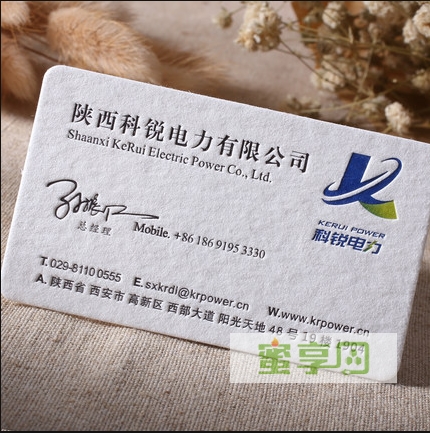 陕西科锐电力有限公司 名片设计欣赏