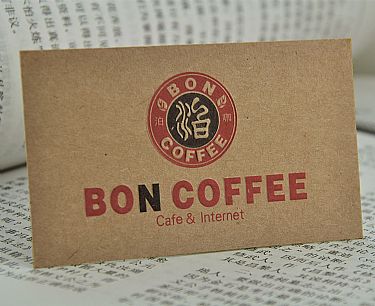 泊卡咖啡名片设计欣赏