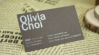 OLIVIA CHOI 贸易有限公司 名片设计欣赏