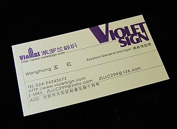 紫罗兰标识名片设计欣赏
