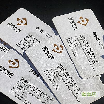 深圳市普顿传媒有限公司名片设计欣赏