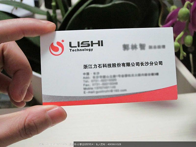 浙江力石科技股份有限公司长沙分公司 名片设计欣赏