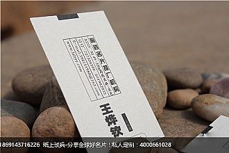 高档名片推广机构M 49-320g高感亚麻-米色