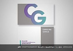 CAROLINA GARCIA简约形象字母拼合品牌名片设计