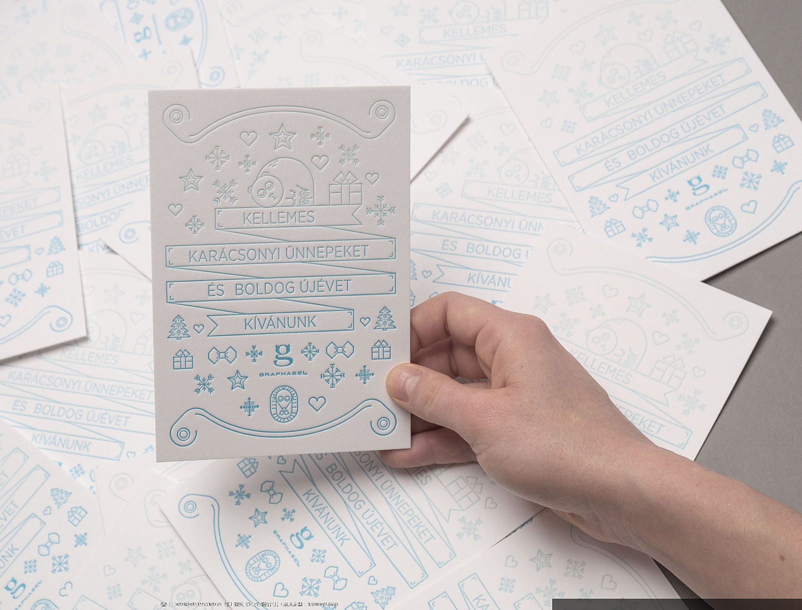 文艺清新个性熊猫书签吊签Letterpress凸版印刷设计定制